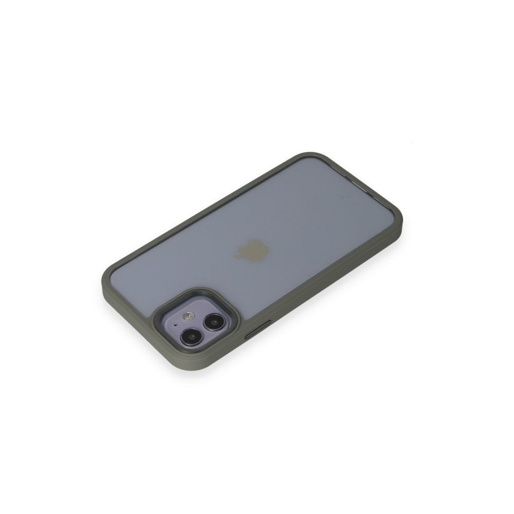 Newface iPhone 11 Kılıf Power Silikon - Gri