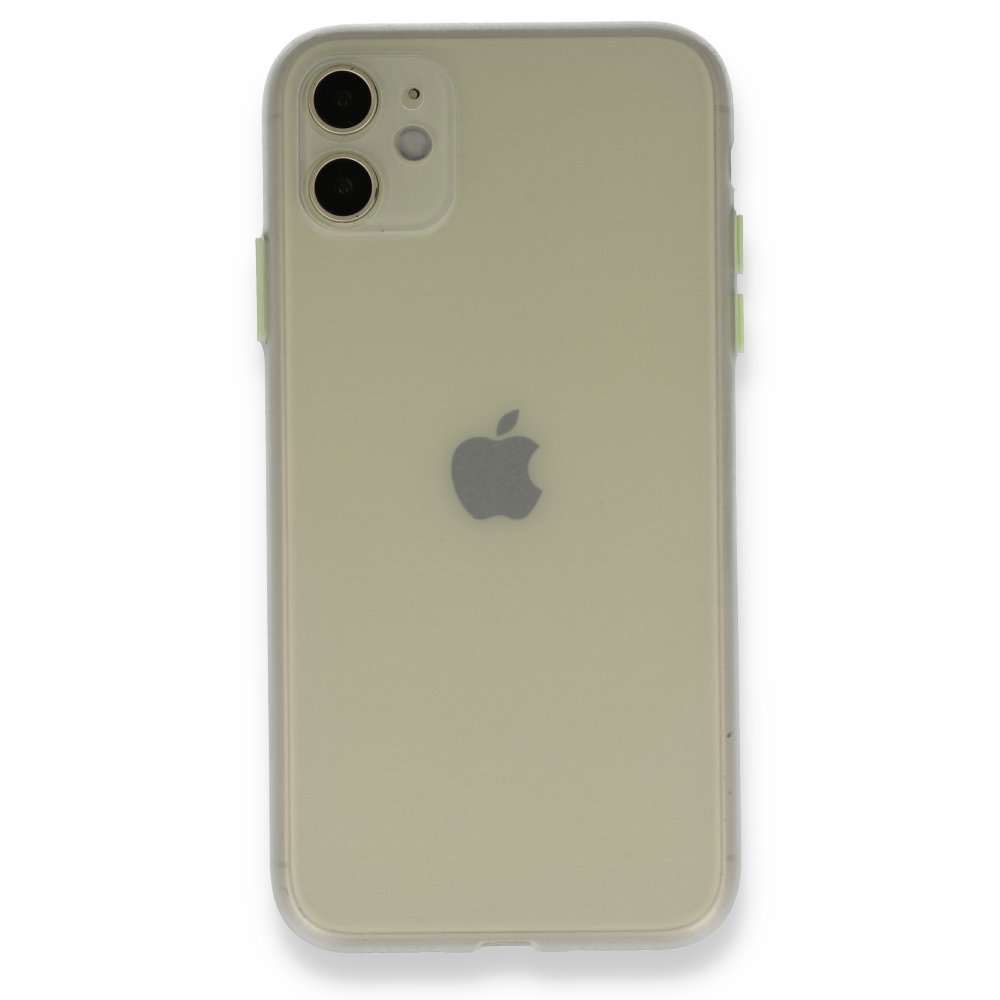 Newface iPhone 11 Kılıf PP Ultra İnce Kapak - Beyaz