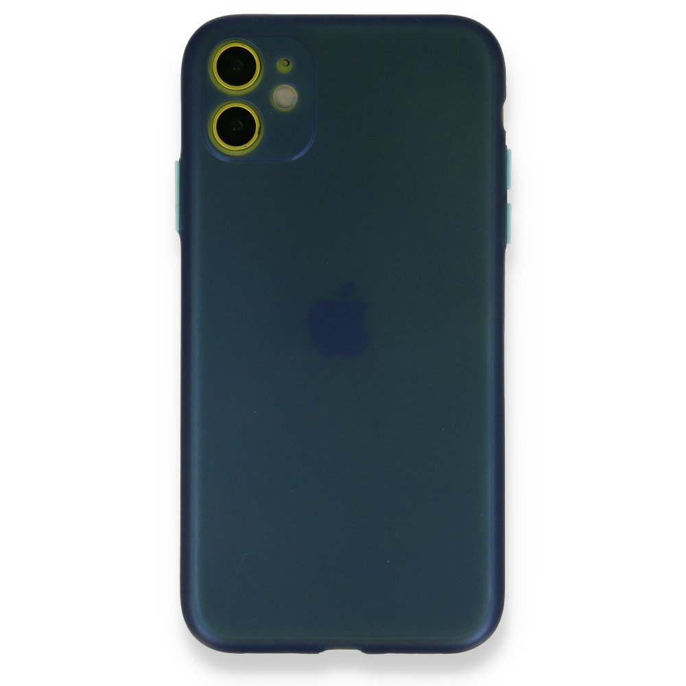 Newface iPhone 11 Kılıf PP Ultra İnce Kapak - Mavi