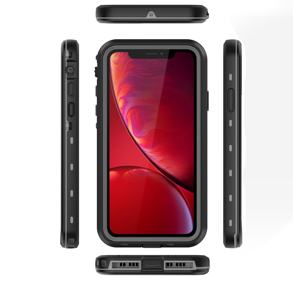 Newface iPhone 11 Kılıf Red Pepper Su Geçirmez Kılıf - Siyah-Gri