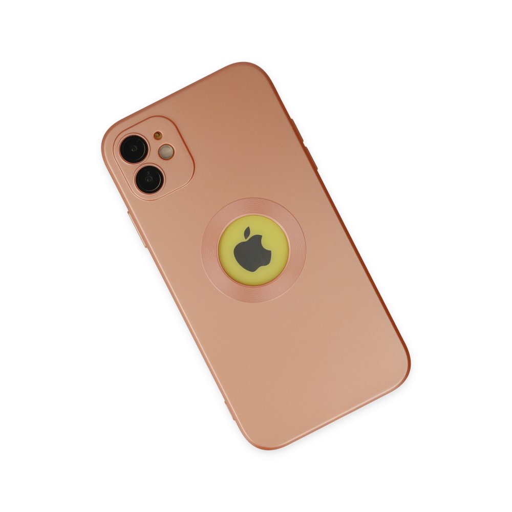 Newface iPhone 11 Kılıf Vamos Lens Silikon - Turuncu