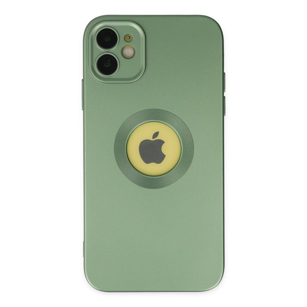 Newface iPhone 11 Kılıf Vamos Lens Silikon - Yeşil