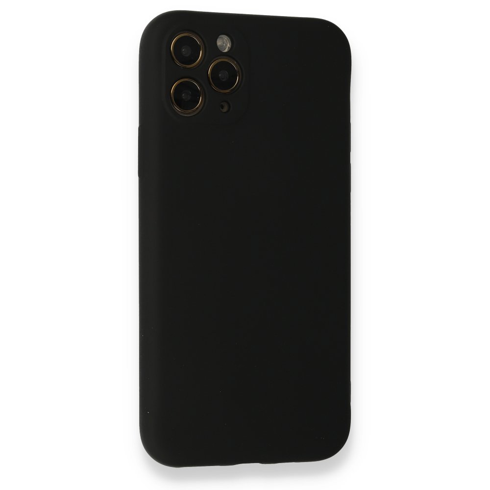 Newface iPhone 11 Pro Kılıf Nano içi Kadife Silikon - Siyah