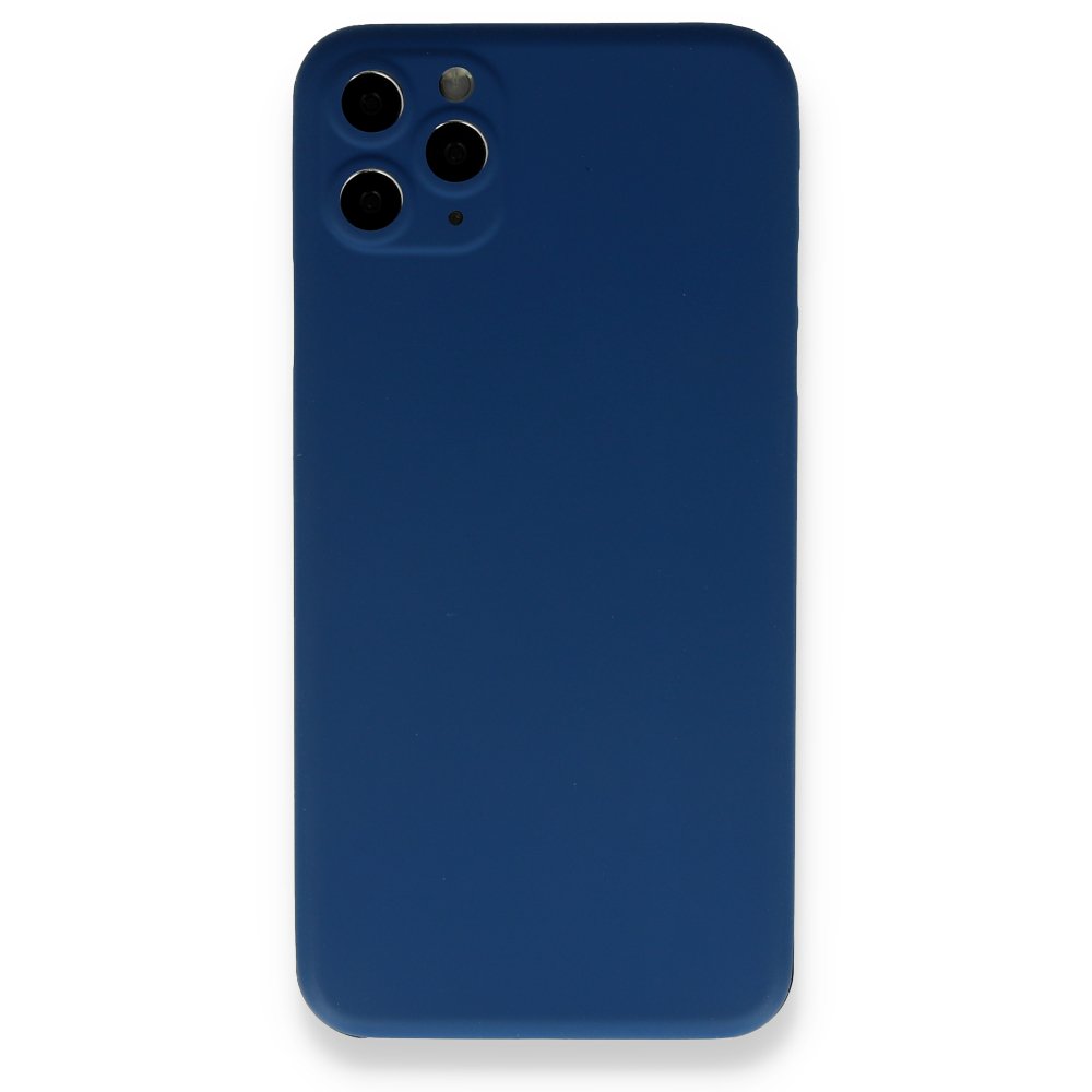 Newface iPhone 11 Pro Kılıf 360 Full Body Silikon Kapak - Mavi