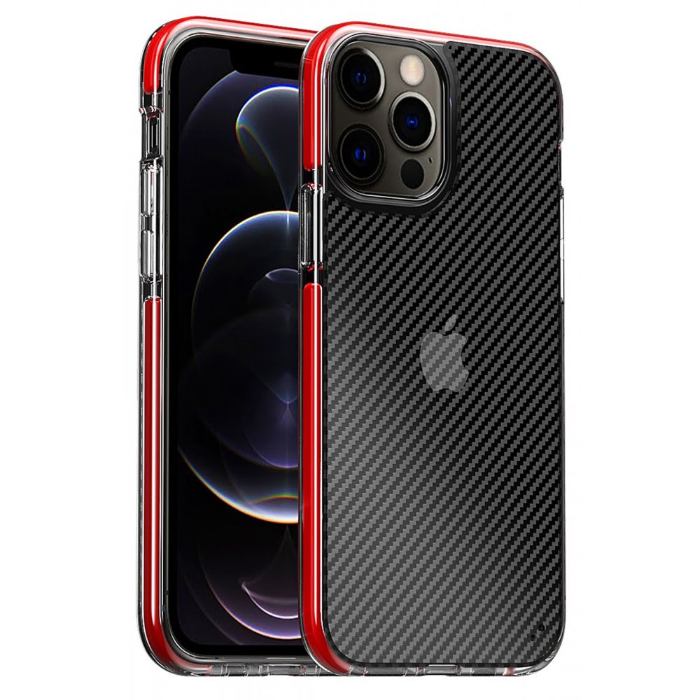 Newface iPhone 11 Pro Kılıf Bambi Karbon Silikon - Kırmızı