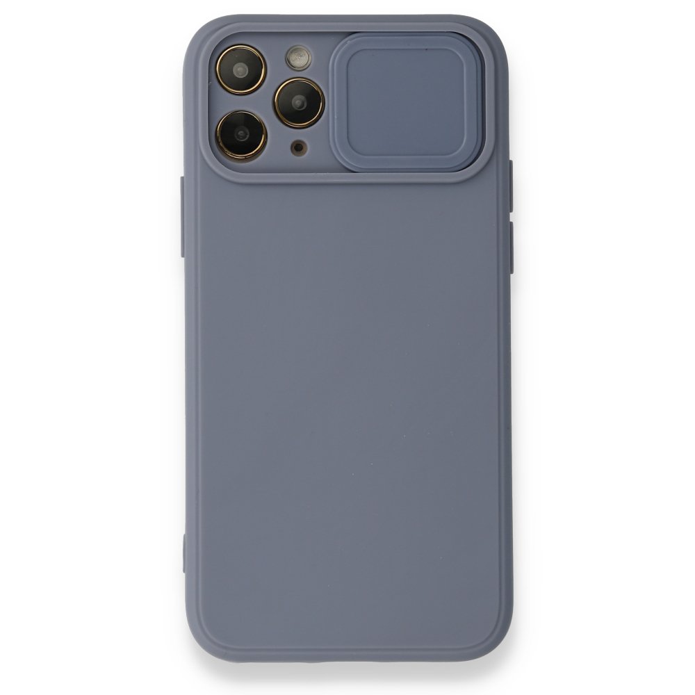 Newface iPhone 11 Pro Kılıf Color Lens Silikon - Gri