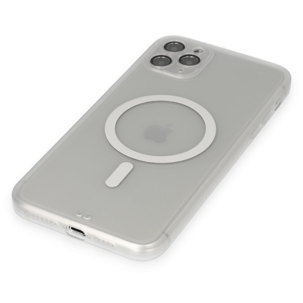 Newface iPhone 11 Pro Kılıf Grand Magneticsafe Kapak - Şeffaf