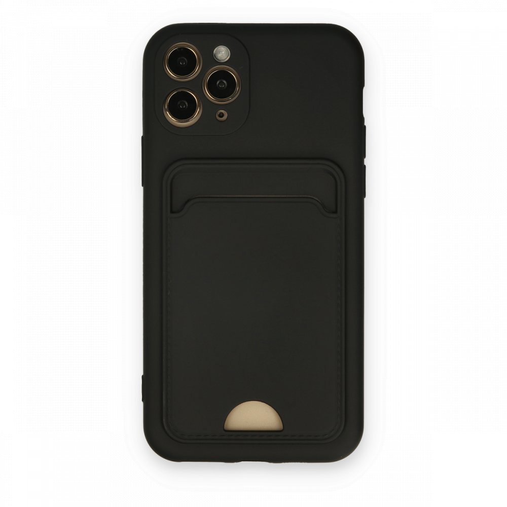 Newface iPhone 11 Pro Kılıf Kelvin Kartvizitli Silikon - Siyah