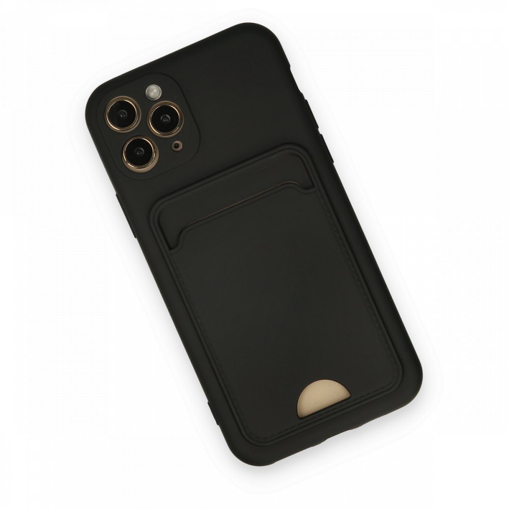 Newface iPhone 11 Pro Kılıf Kelvin Kartvizitli Silikon - Siyah