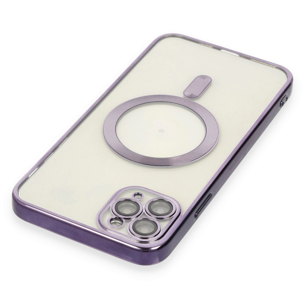 Newface iPhone 11 Pro Kılıf Kross Magneticsafe Kapak - Mor