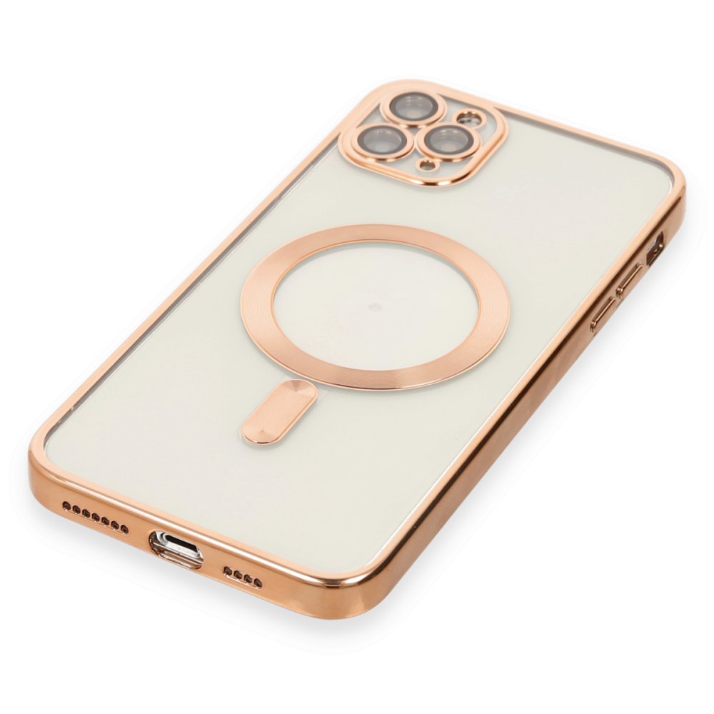 Newface iPhone 11 Pro Kılıf Kross Magneticsafe Kapak - Rose