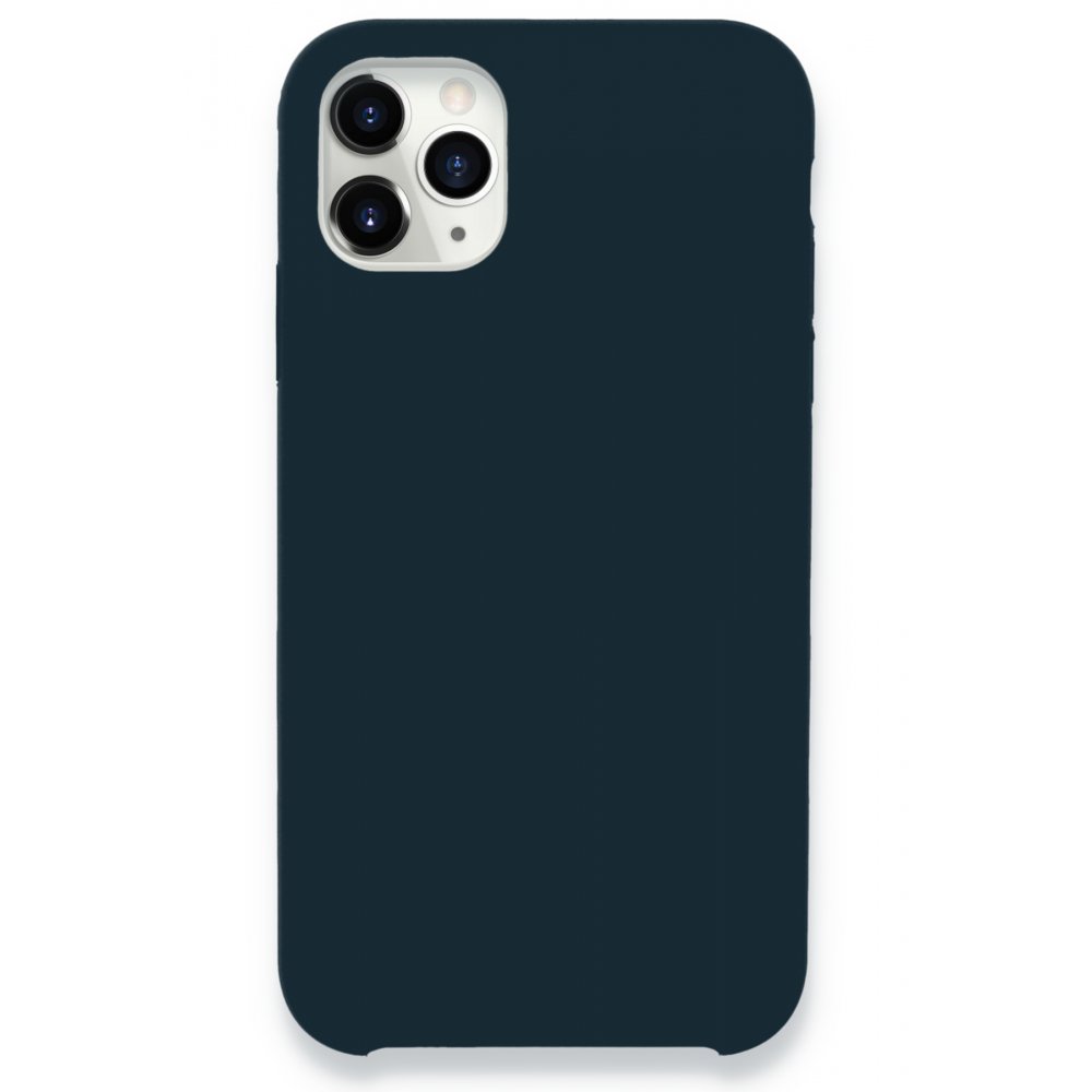 Newface iPhone 11 Pro Max Kılıf Lansman Legant Silikon - Gece Mavisi