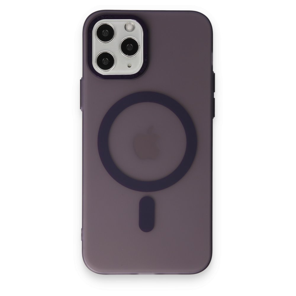 Newface iPhone 11 Pro Kılıf Lodos Magneticsafe Mat Kapak - Mor