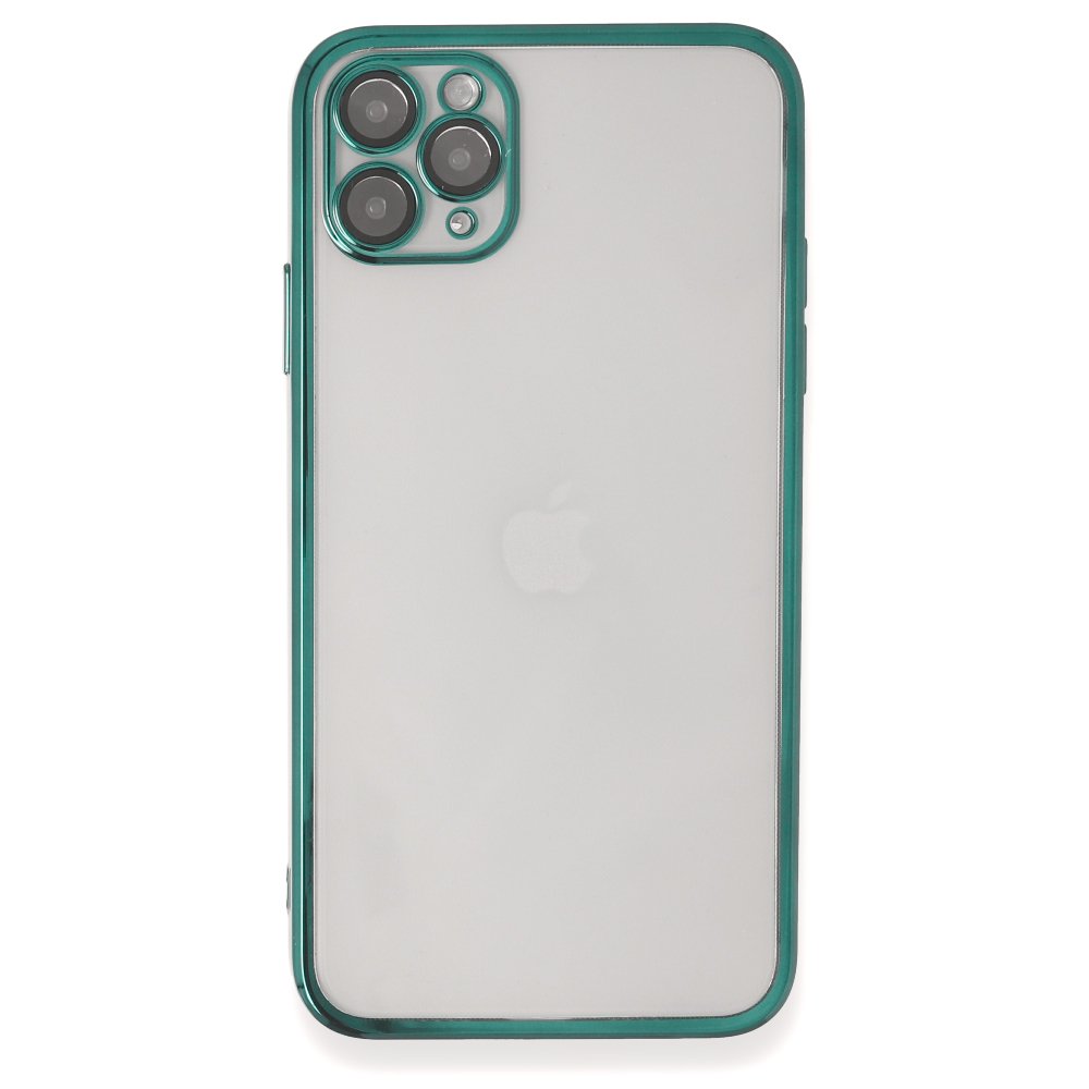 Newface iPhone 11 Pro Kılıf Razer Lensli Silikon - Yeşil