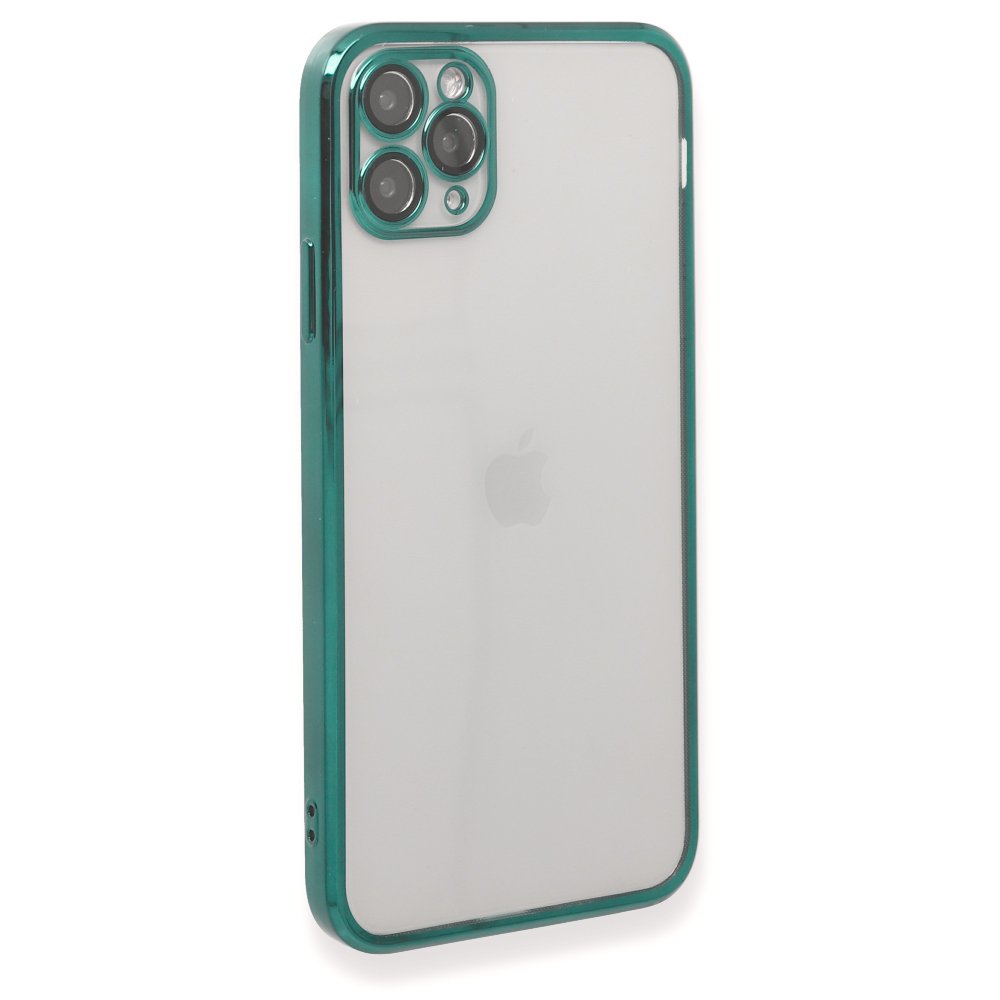 Newface iPhone 11 Pro Kılıf Razer Lensli Silikon - Yeşil