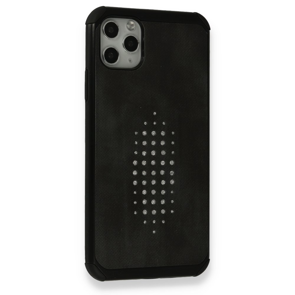 Newface iPhone 11 Pro Max Kılıf Trow Silikon Kapak - Siyah