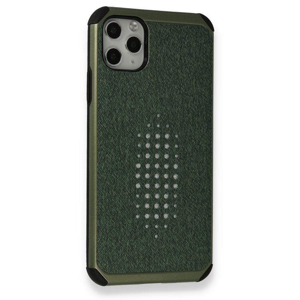 Newface iPhone 11 Pro Max Kılıf Trow Silikon Kapak - Yeşil