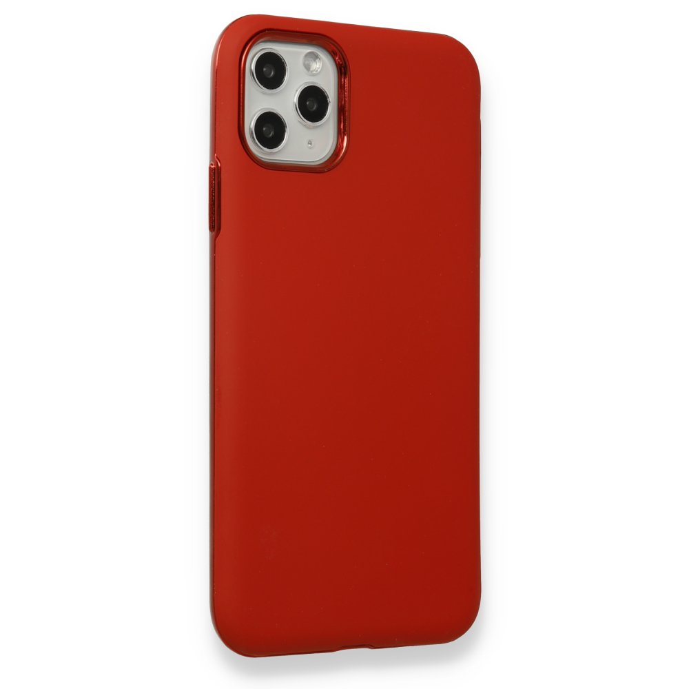 Newface iPhone 11 Pro Max Kılıf You You Lens Silikon Kapak - Kırmızı
