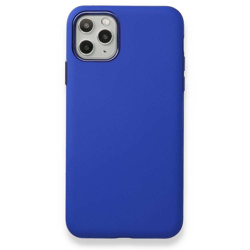 Newface iPhone 11 Pro Max Kılıf You You Lens Silikon Kapak - Mavi