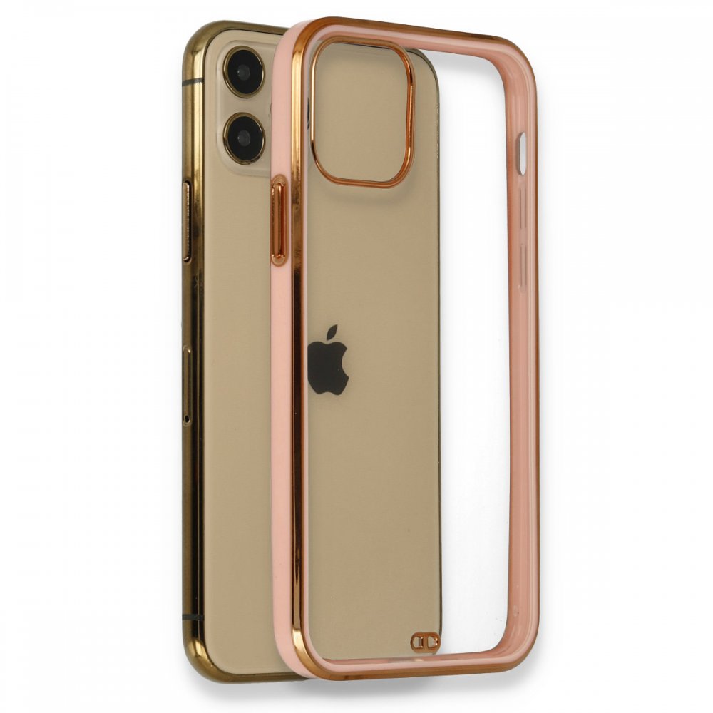 Newface iPhone 11 Pro Kılıf Liva Silikon - Açık Pembe