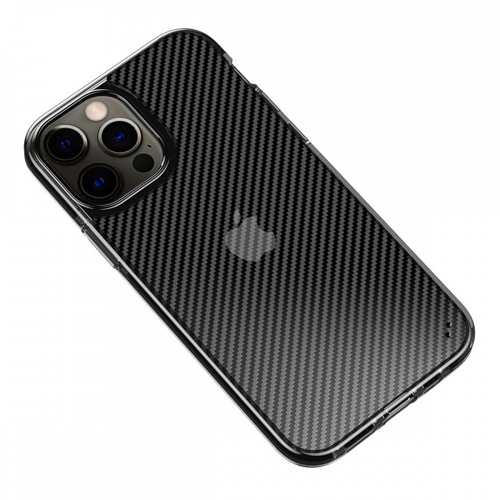 Newface iPhone 11 Pro Max Kılıf Bambi Karbon Silikon - Siyah