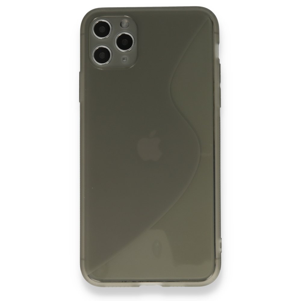 Newface iPhone 11 Pro Max Kılıf S Silikon - Gri