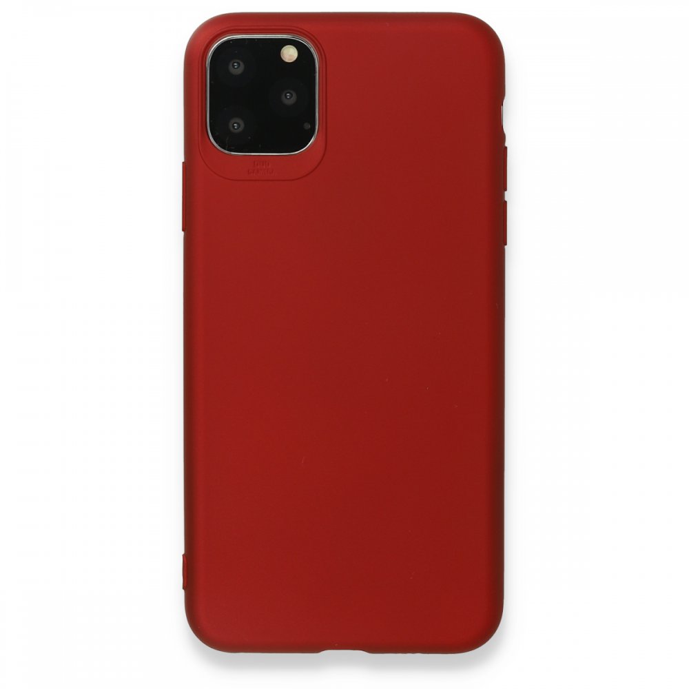 Newface iPhone 11 Pro Max Kılıf First Silikon - Bordo