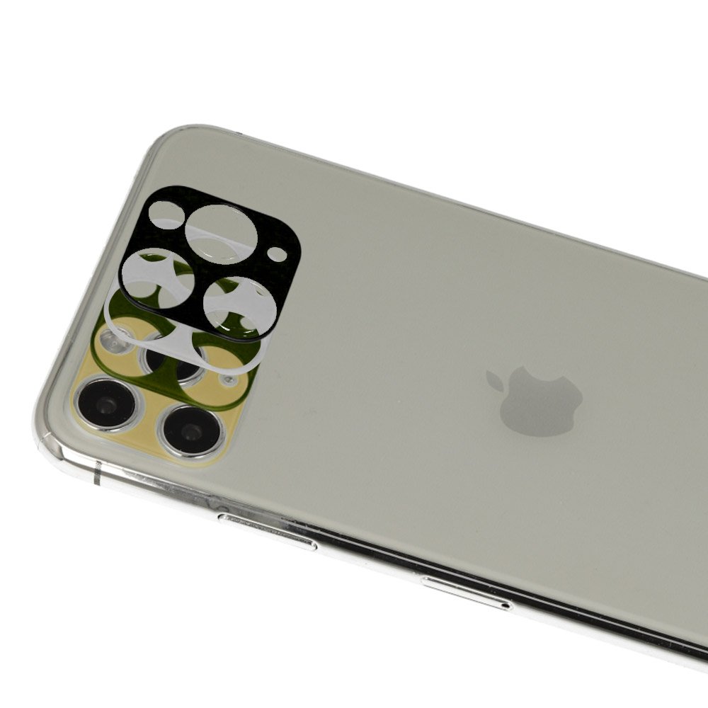 Newface iPhone 11 Pro Max Rainbow Kamera Lens Koruma Cam - Gold