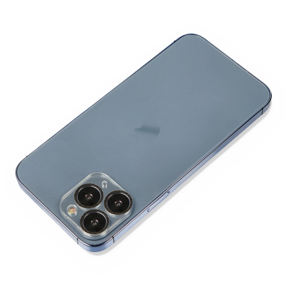Newface iPhone 11 Pro Max Shine Kamera Lens Koruma Cam - Siyah