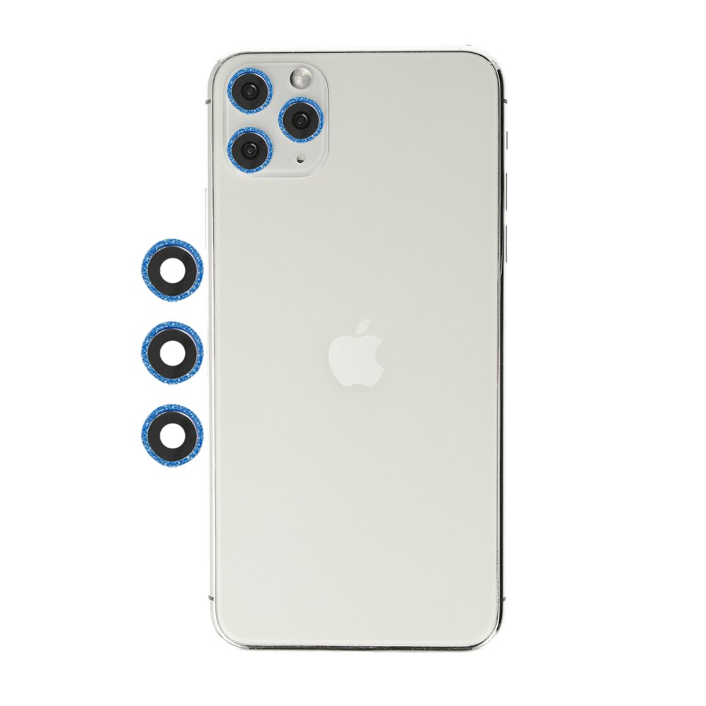 Newface iPhone 11 Pro Max Shine Kamera Lens - Mavi
