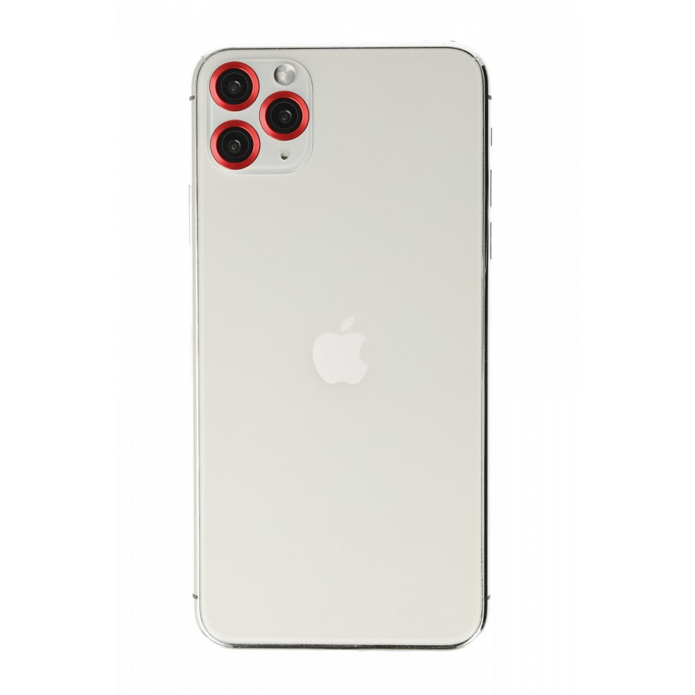 Newface iPhone 11 Pro Max Metal Kamera Lens - Kırmızı