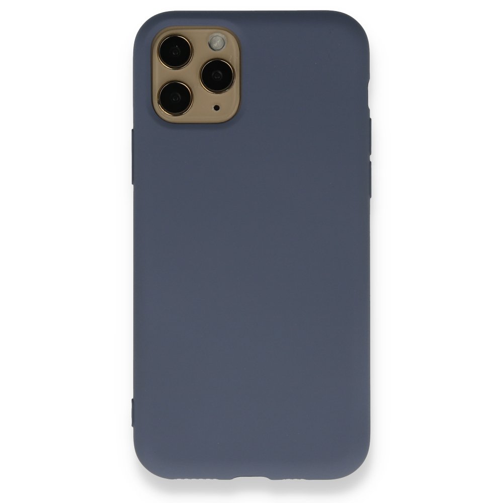 Newface iPhone 11 Pro Kılıf Nano içi Kadife Silikon - Gri