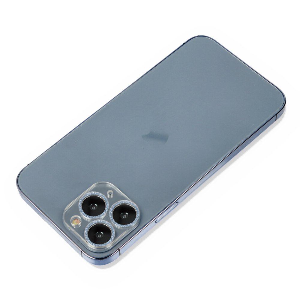 Newface iPhone 11 Pro Shine Kamera Lens Koruma Cam - Sierra Blue