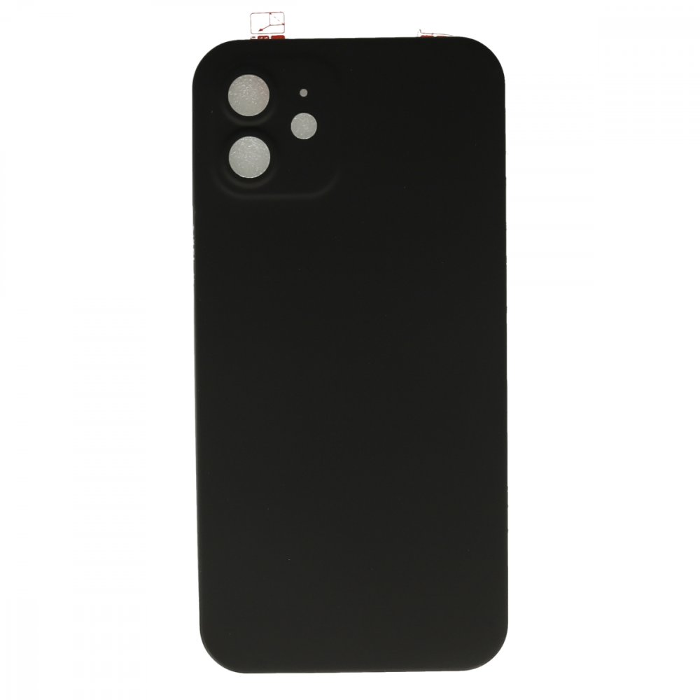 Newface iPhone 12 Kılıf 360 Mat Full Body Silikon Kapak - Siyah