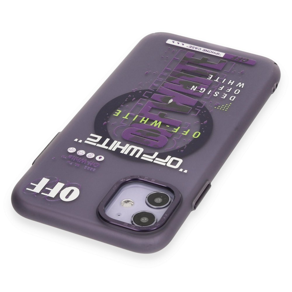Newface iPhone 12 Kılıf Apollo Magneticsafe Desenli Kapak - Apollo Mor - 3