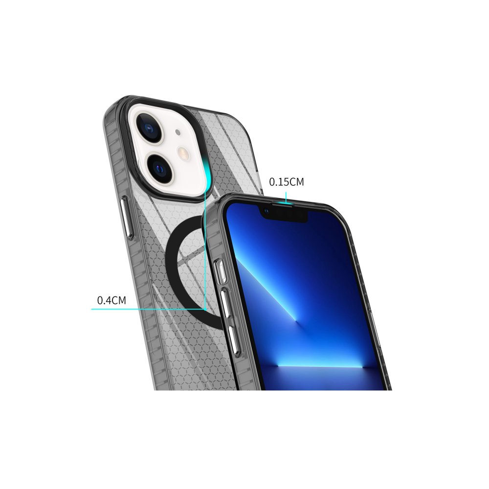 Newface iPhone 12 Kılıf Beta Magneticsafe Silikon - Siyah