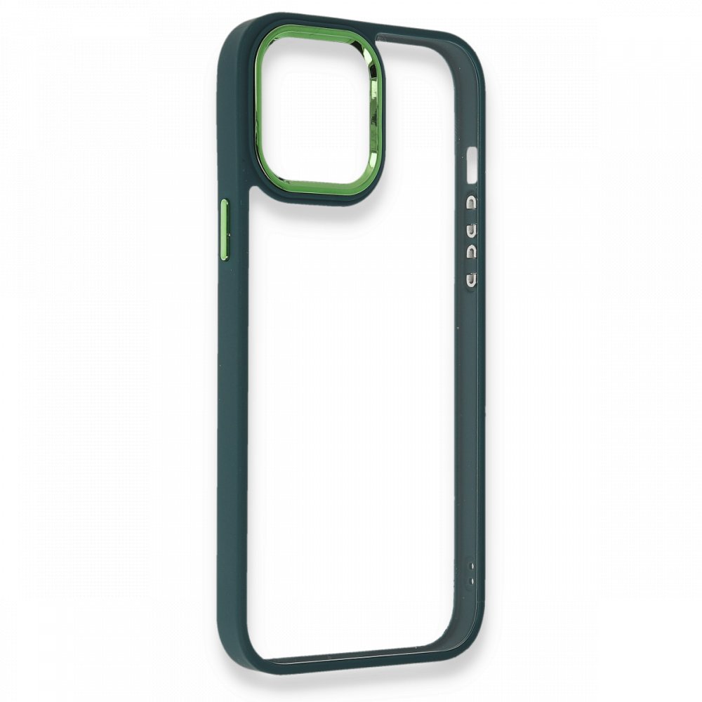 Newface iPhone 12 Kılıf Dora Kapak - Haki Yeşil