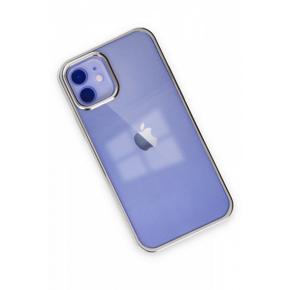 Newface iPhone 12 Kılıf Element Silikon - Gümüş