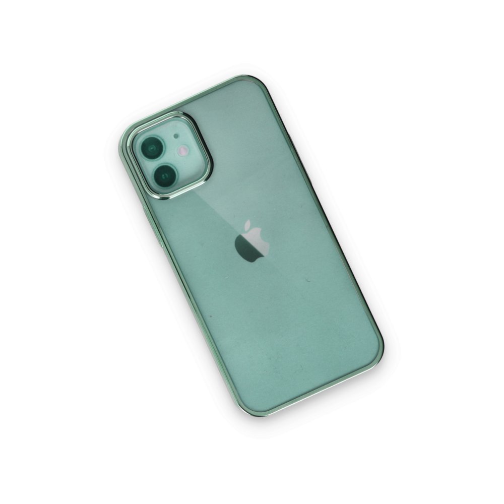 Newface iPhone 12 Kılıf Element Silikon - Yeşil
