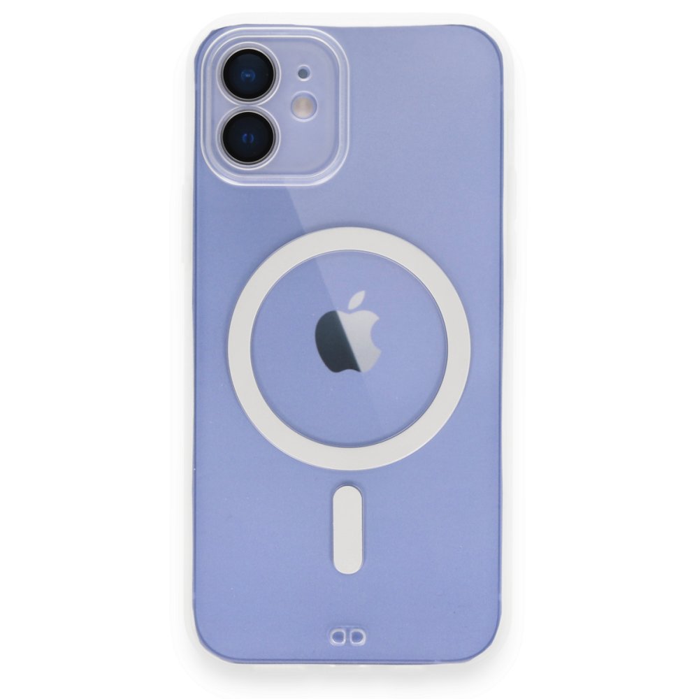 Newface iPhone 12 Kılıf Grand Magneticsafe Kapak - Şeffaf
