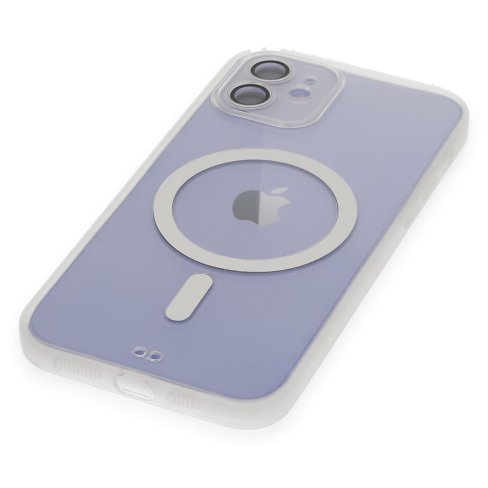 Newface iPhone 12 Kılıf Grand Magneticsafe Kapak - Şeffaf