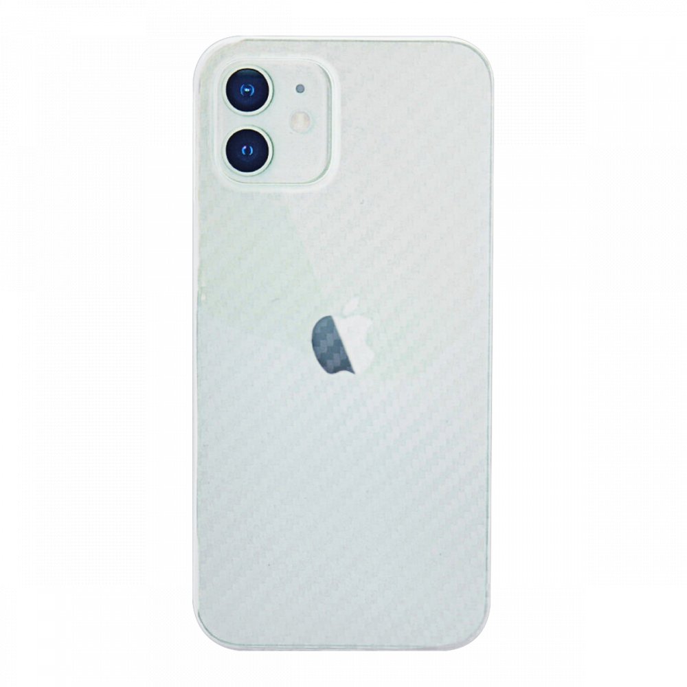 Newface iPhone 12 Kılıf Karbon PP Silikon - Şeffaf