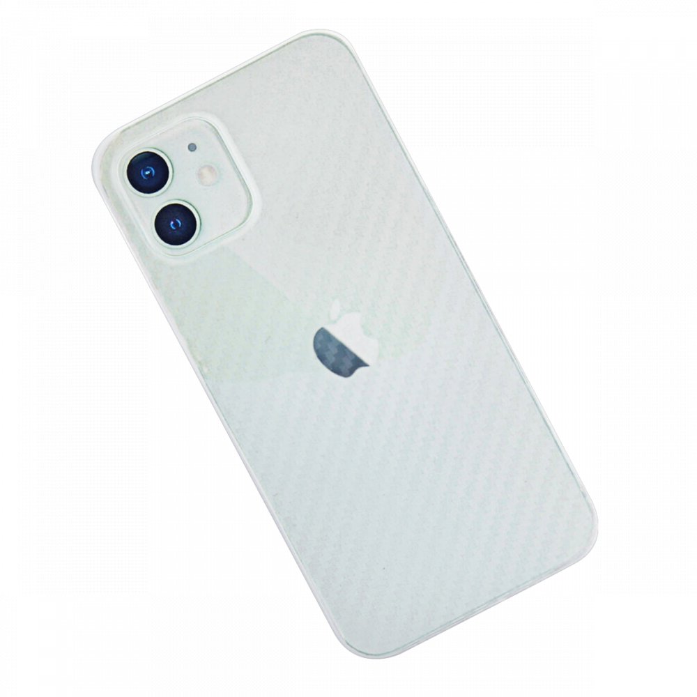 Newface iPhone 12 Kılıf Karbon PP Silikon - Şeffaf