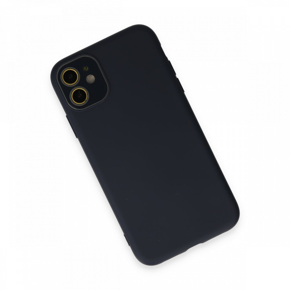 Newface iPhone 12 Kılıf Lansman Glass Kapak - Lacivert