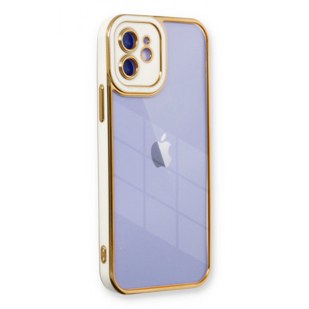 Newface iPhone 12 Kılıf Liva Lens Silikon - Beyaz