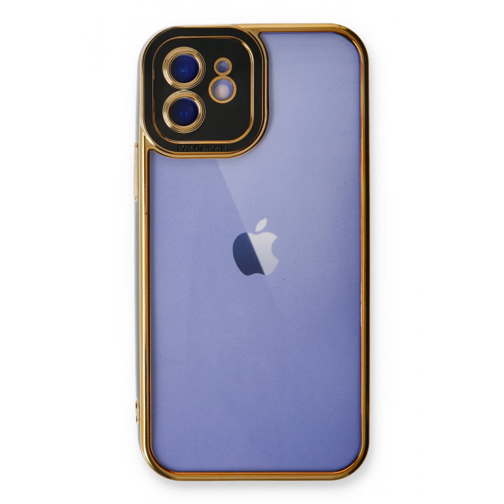 Newface iPhone 12 Kılıf Liva Lens Silikon - Siyah