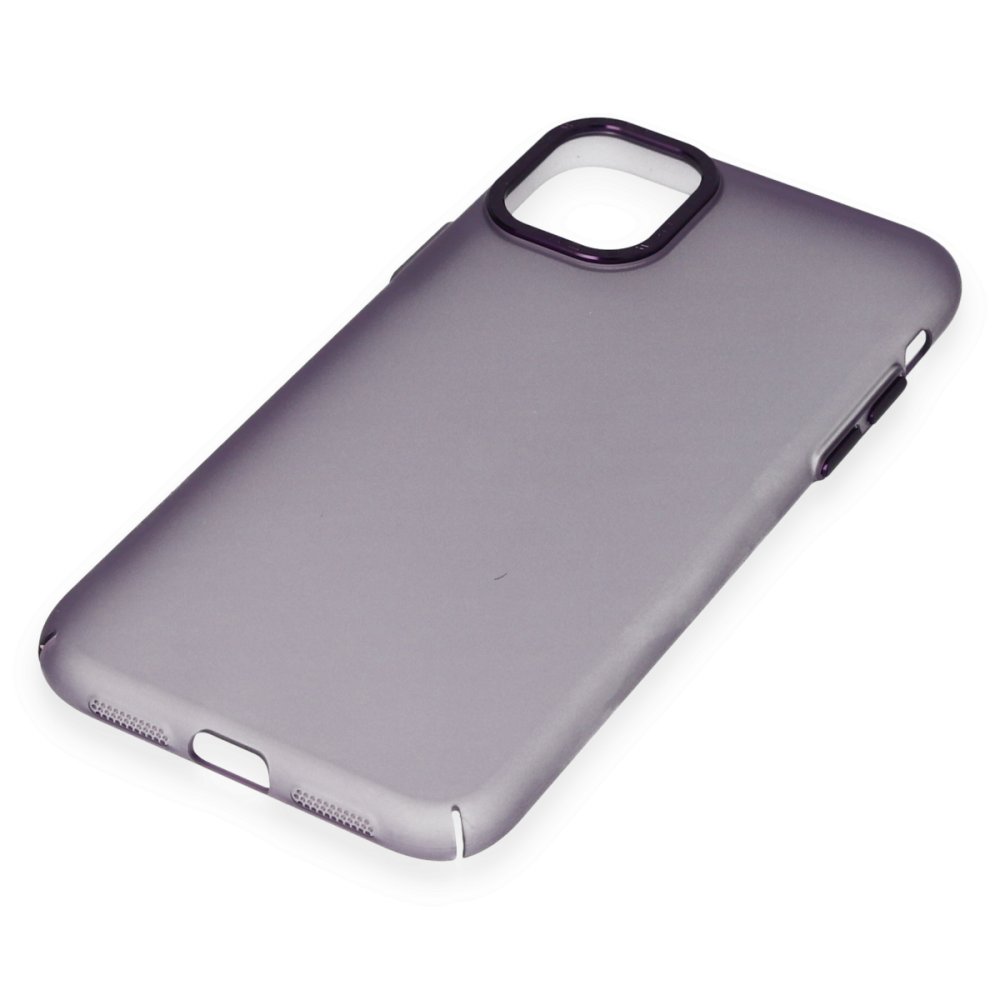 Newface iPhone 12 Kılıf Modos Metal Kapak - Derin Mor