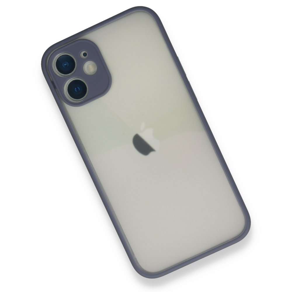 Newface iPhone 12 Kılıf Montreal Silikon Kapak - Gri