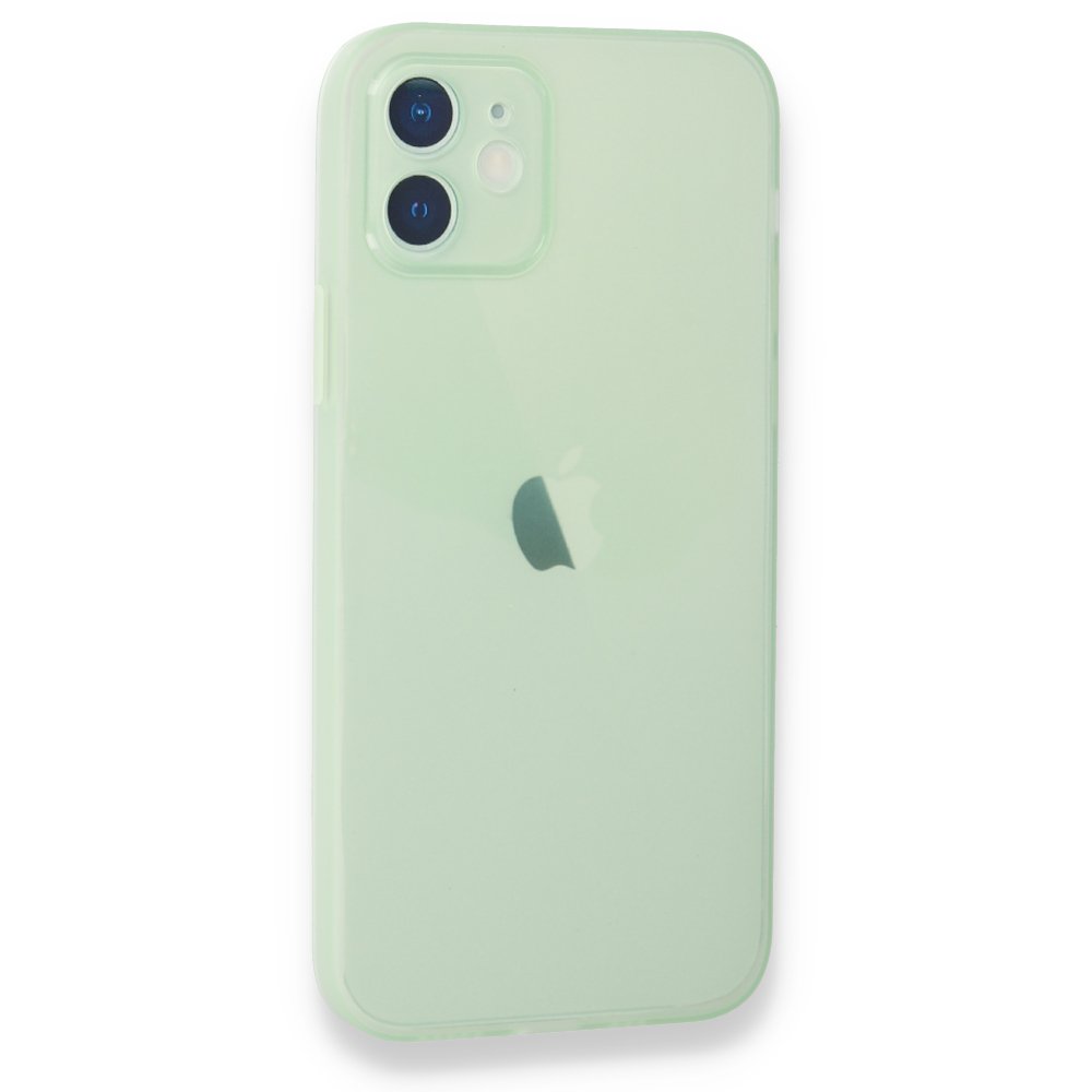 Newface iPhone 12 Kılıf Puma Silikon - Açık Yeşil