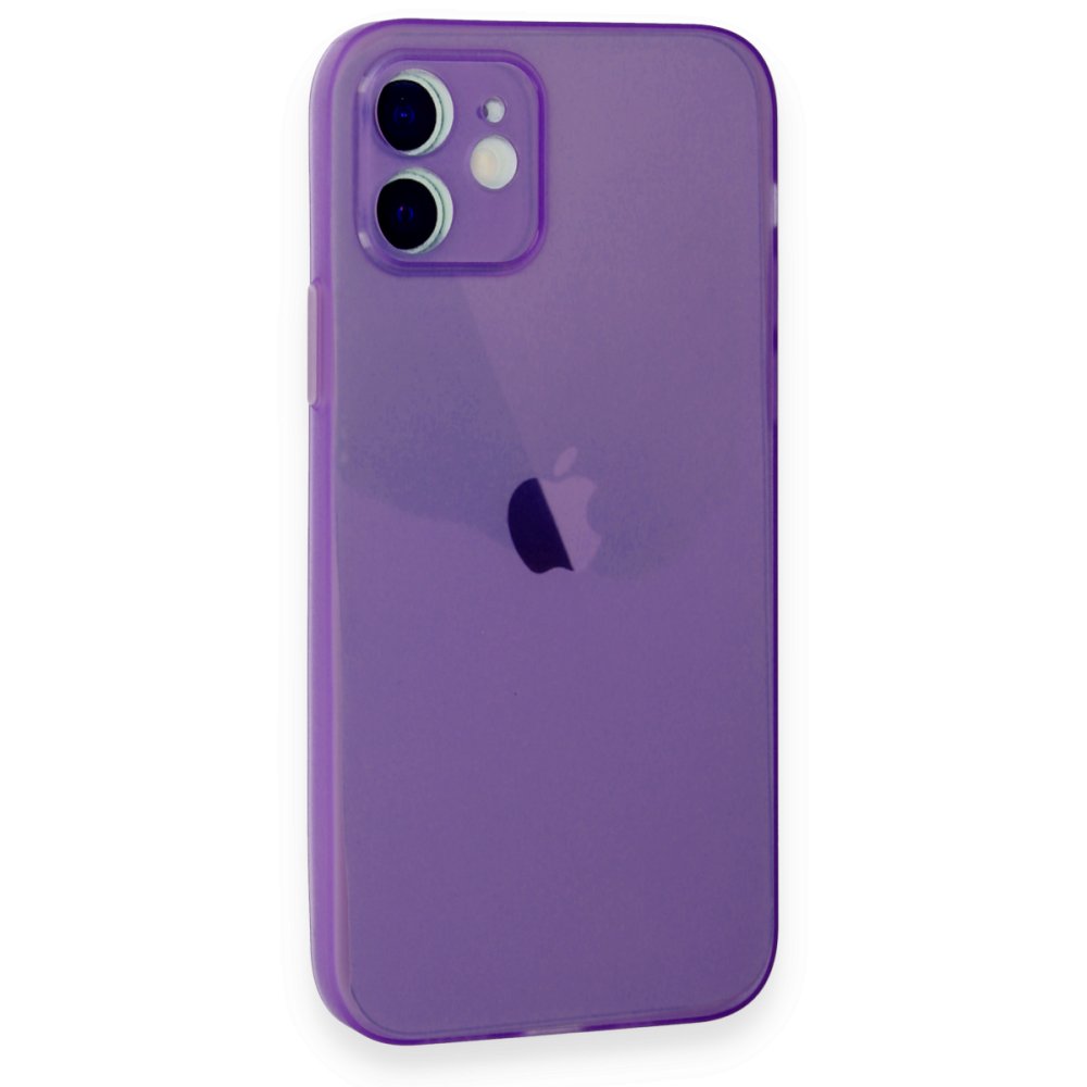 Newface iPhone 12 Kılıf Puma Silikon - Koyu Mor